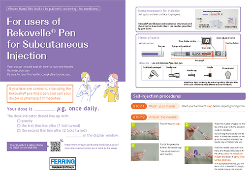 For users of Rekovelle® Pen for Subcutaneous Injection